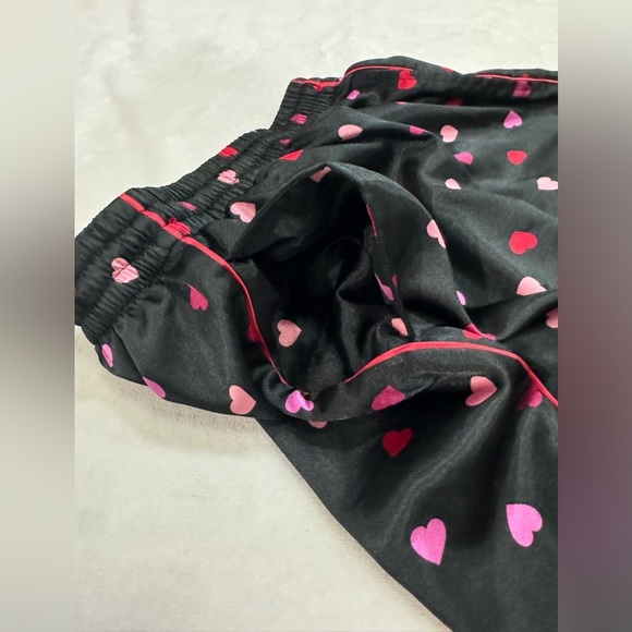 Satin Pink Hearts Victorias Secret Pijama Set - Picture 5 of 13